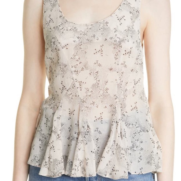 Nwt Rebecca Taylor peplum top size 8 - Picture 1 of 8